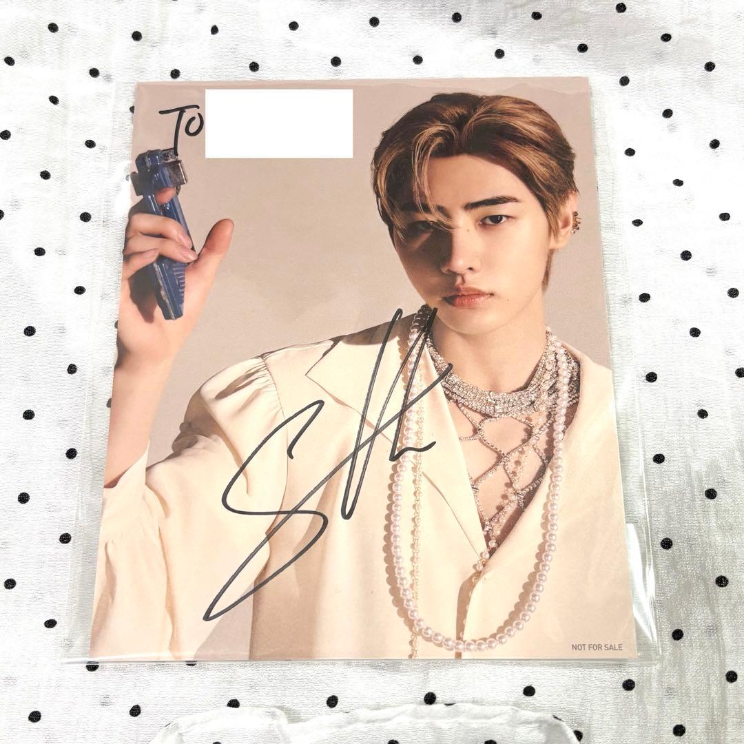 enhypen ソンフン サイン 直筆 個別サイン会 ポストカード - メルカリ