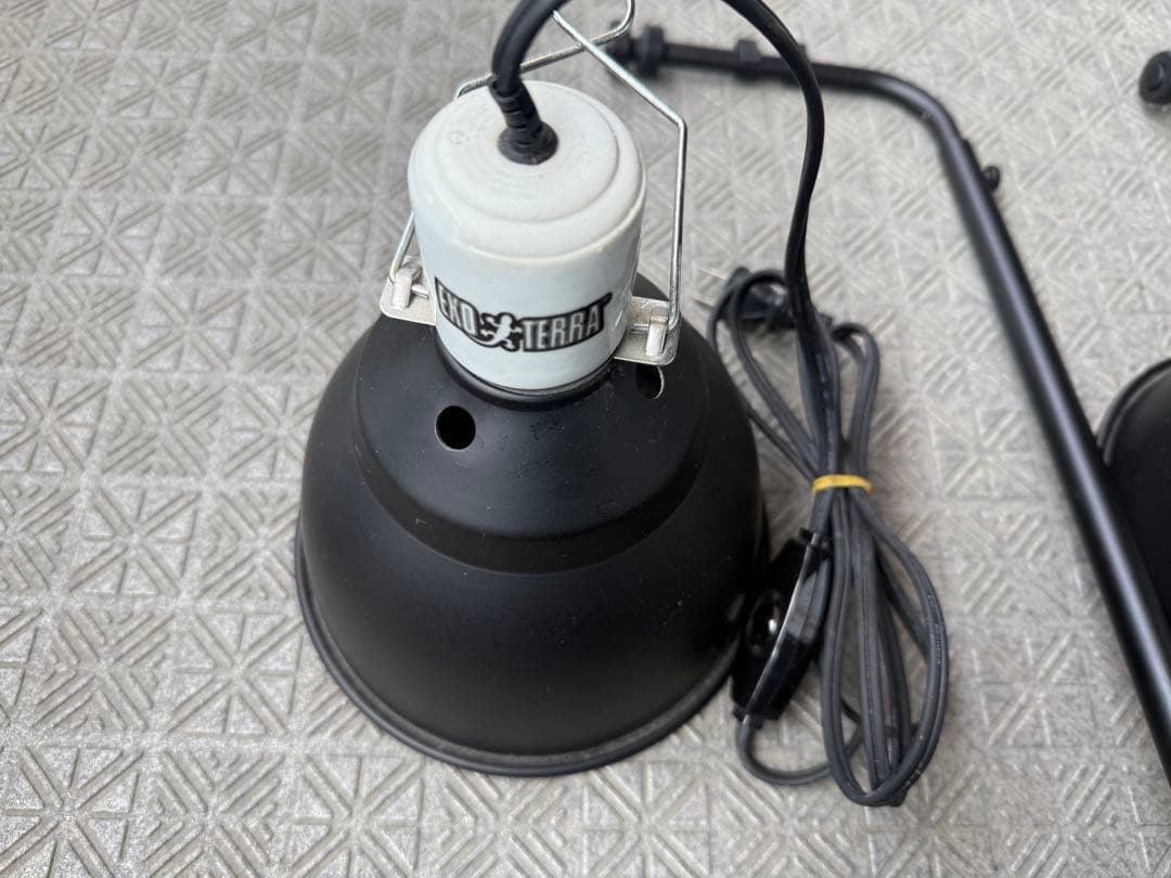 GEXライトドーム18センチ 2個 エキゾテラライトスタンド2個 美品