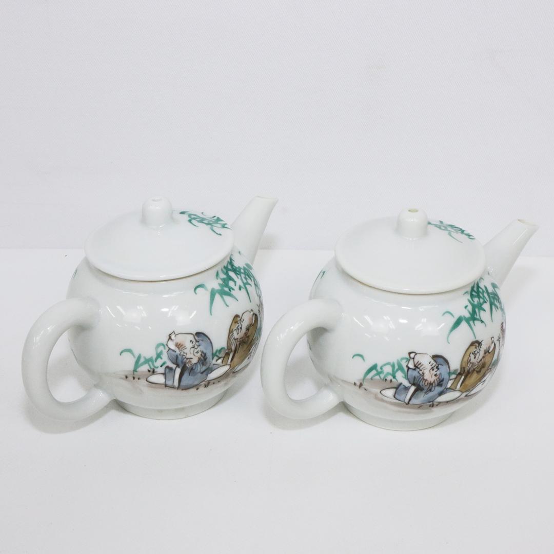 京焼 加藤和峰 急須 2客 煎茶 茶道具