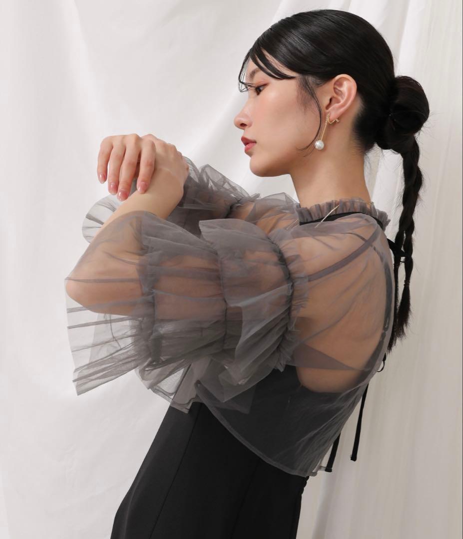 オケージョン パーティードレス Kana チュールティアードボレロ3way