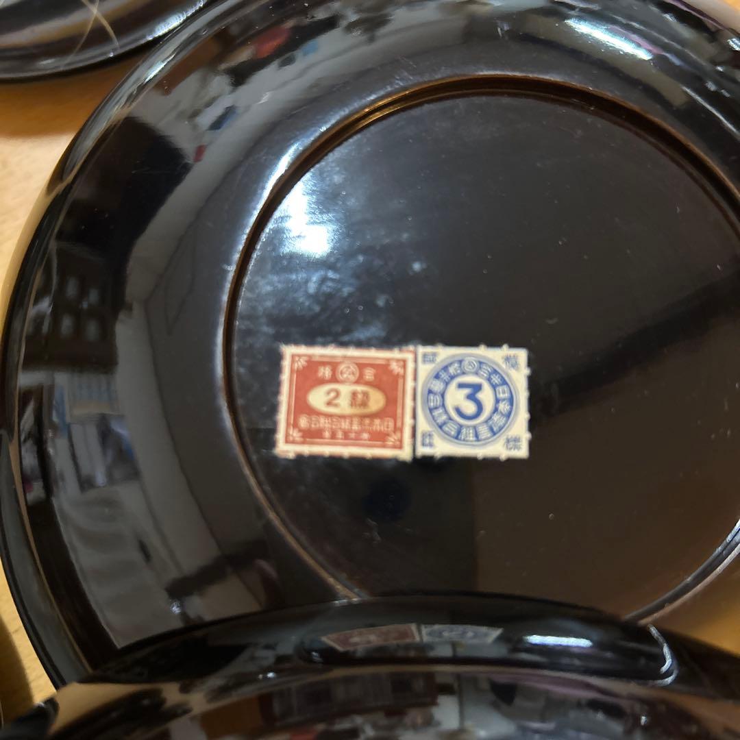 本漆器 昭和15年頃　菓子器 セット 5小皿 1器　交渉ok!