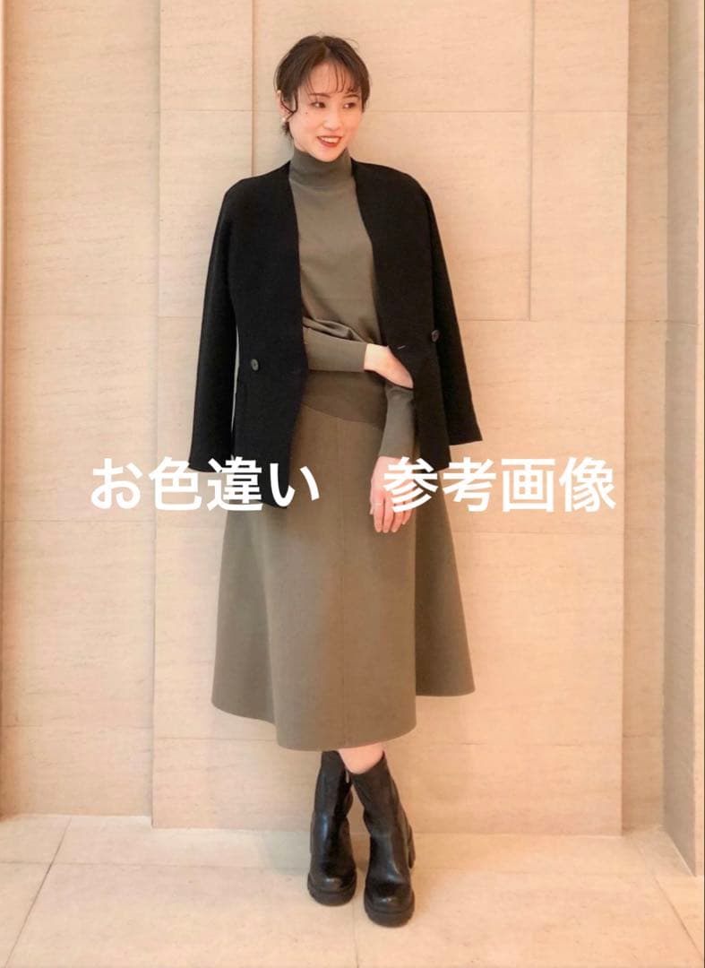 未使用　22AW セオリーリュクス　カシミヤ混Aラインスカート