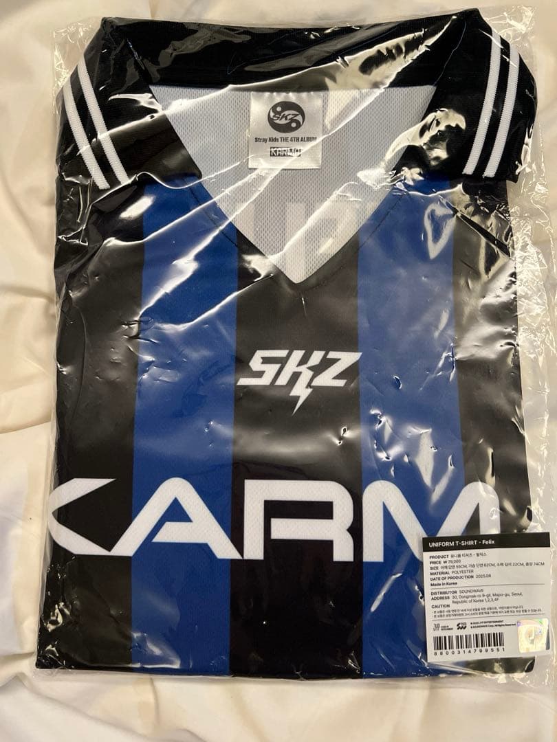 straykids フィリックス KARMA ポップアップ ユニフォームTシャツ
