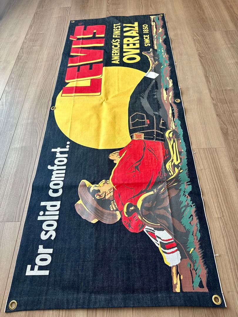 ⭐︎リーバイス特大 デニム バナー190×73cm 復刻 看板 ポスター 501⭐︎