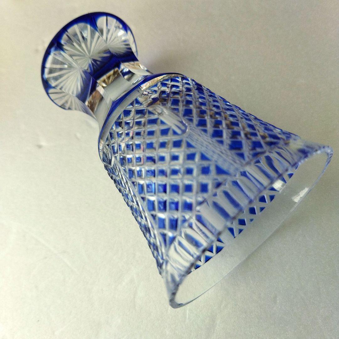 ミ*メ様 【未使用 長期保管品】復元薩摩切子 金継 脚付