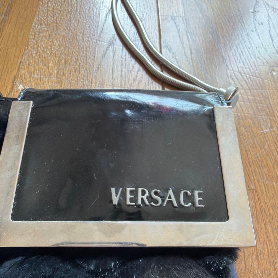 VERSACE ヴェルサーチ ヴィンテージ ミニショルダーバッグ ブラック