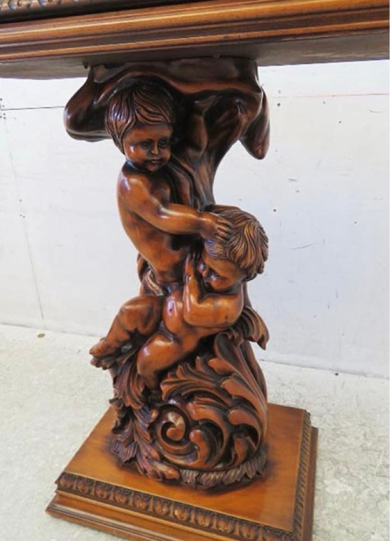 天使のテーブル ロココ調 アンティークテーブル サイドテーブル ①