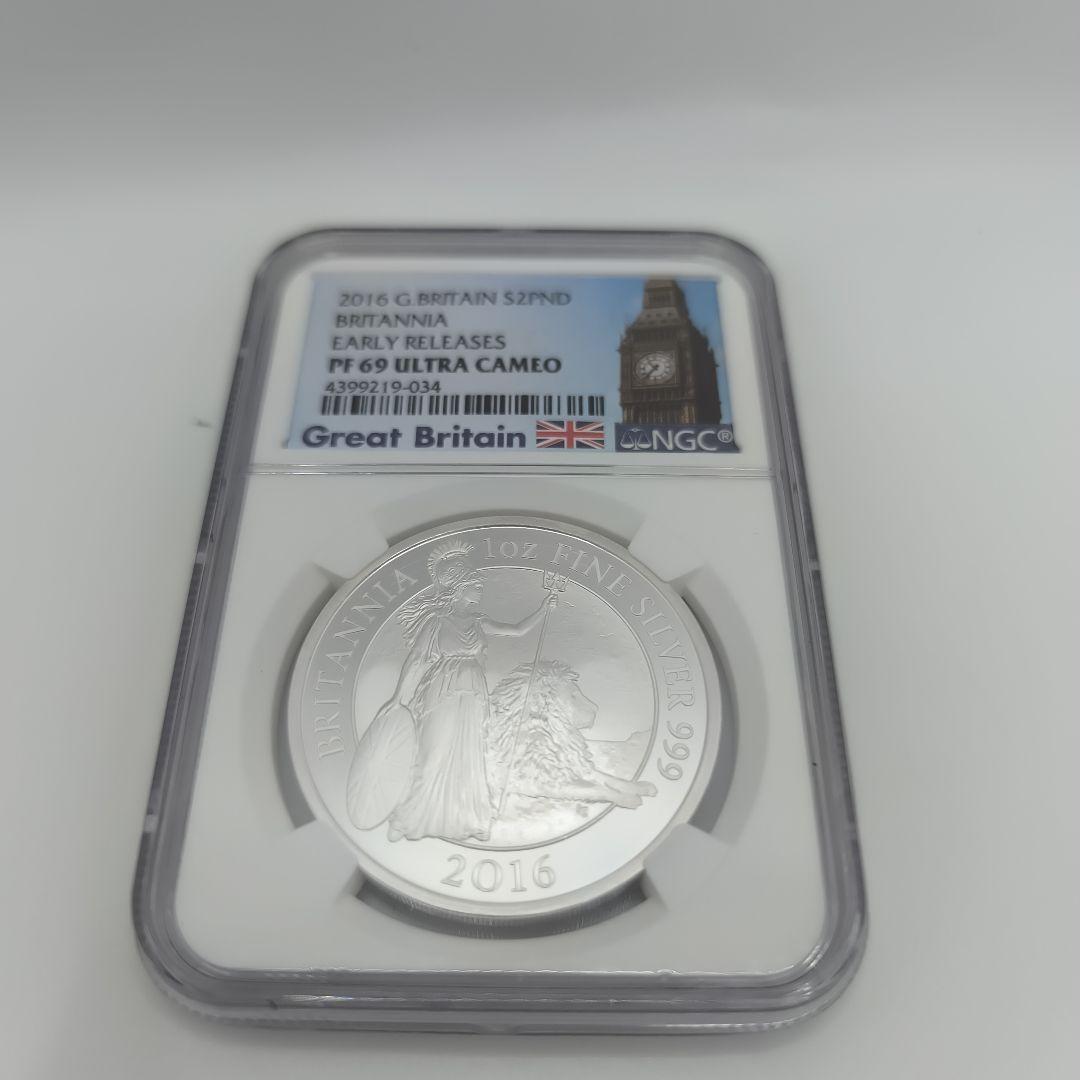 t*o様 2016年 イギリス ブリタニア銀貨 2ポンド