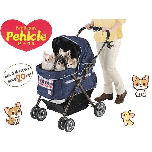 ☆ボンビアルコン ペットピークル レッド [バギー カート] 小型犬用