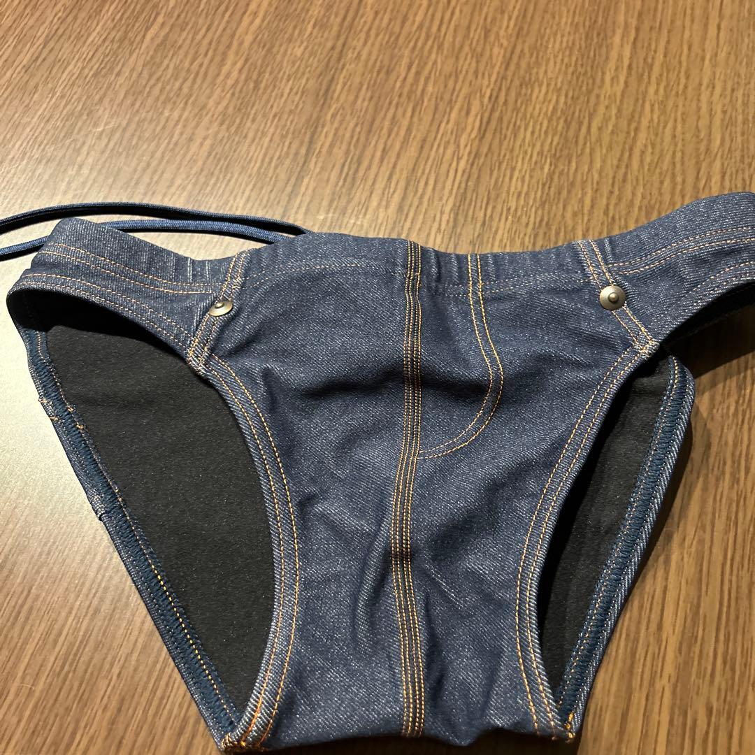 新品未使用　TOOT デニム調メンズ水着 ポケット付き