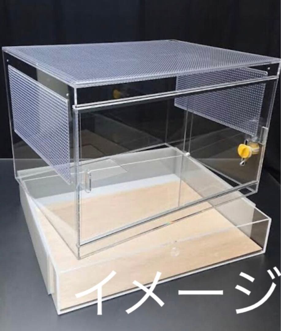 アクリルケージ 二階建て 小動物用(ハリネズミやリス等)