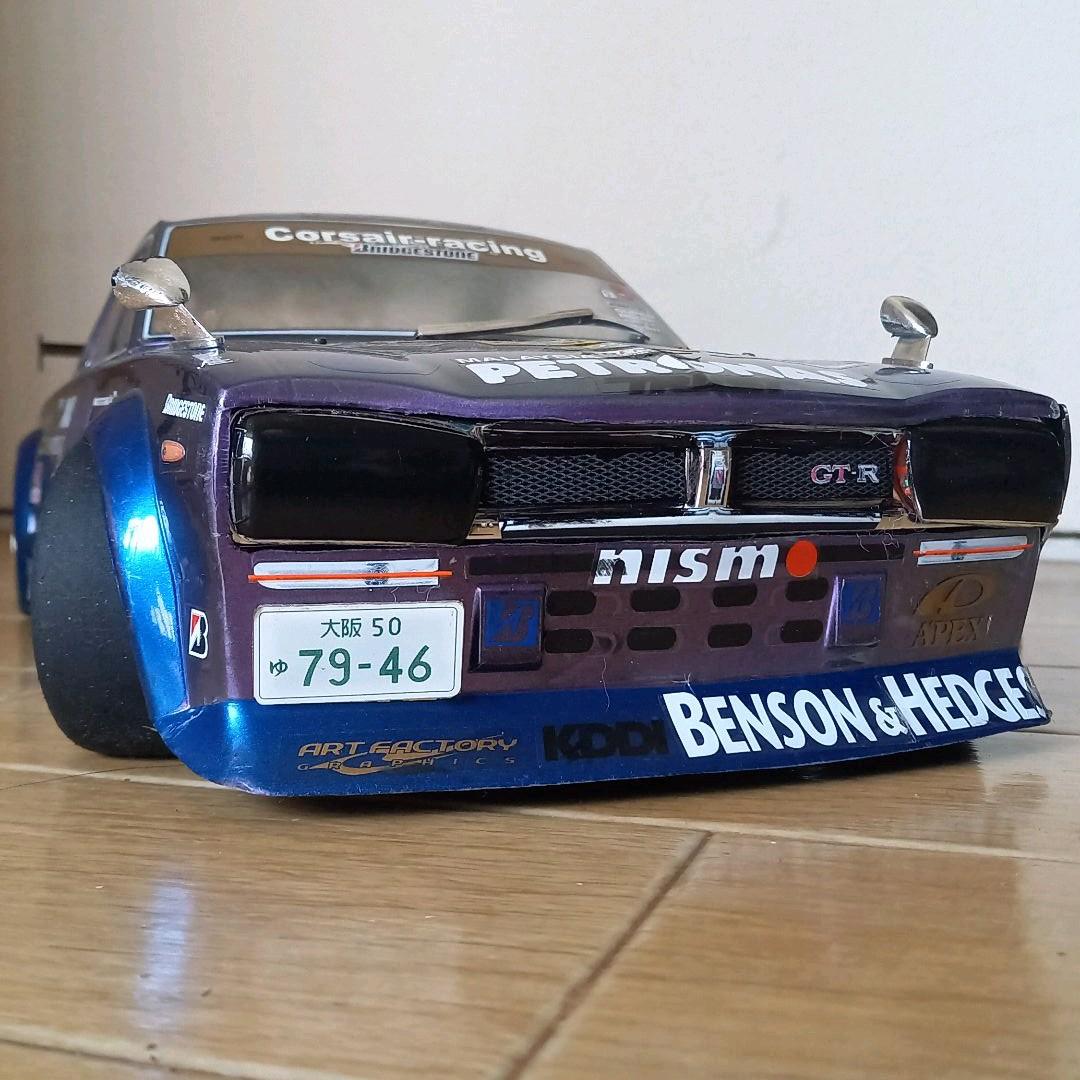 ABCホビー スカイライン ハコスカ ボディ 1/10 ボロボロ 旧ステッカー