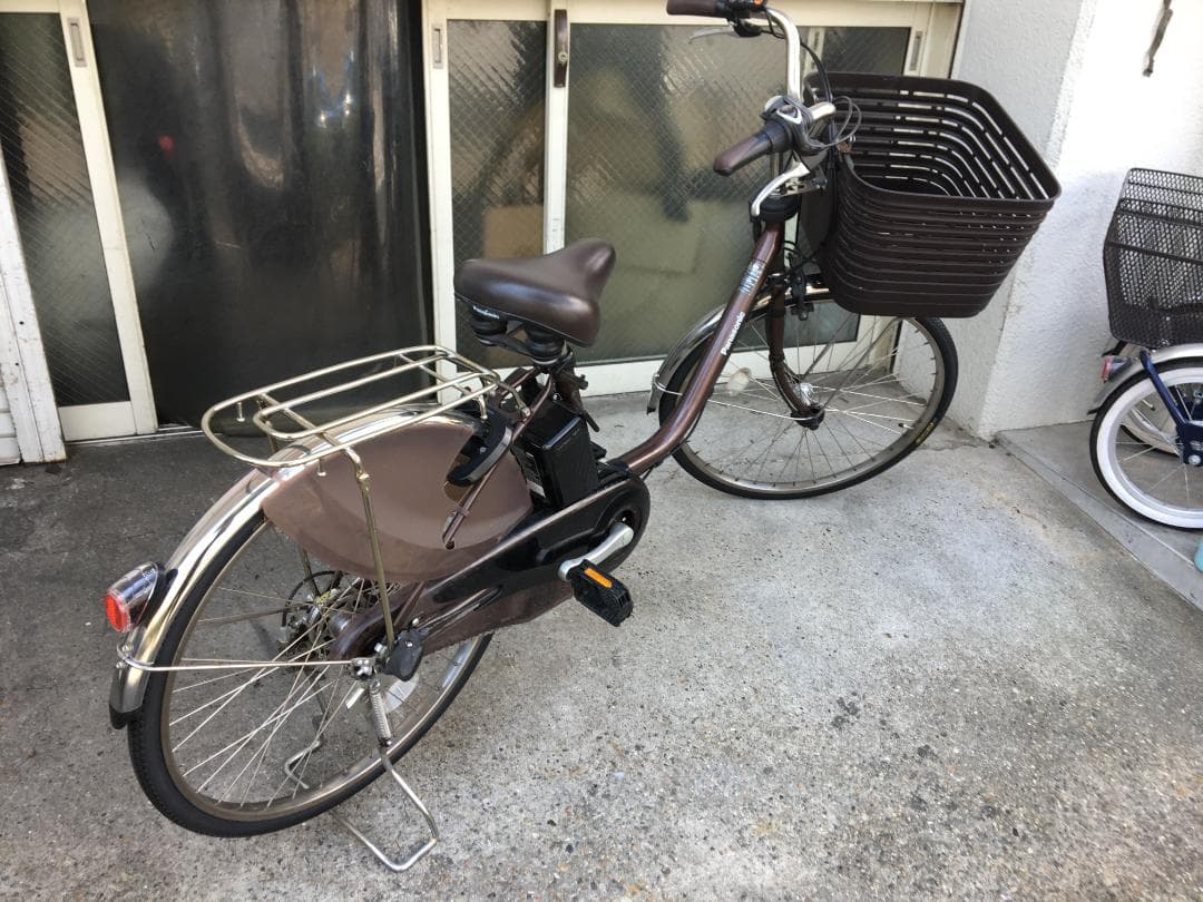 地域限定送料無料 ビビ DX 24インチ 2021年 茶 神戸市 電動自転車電動