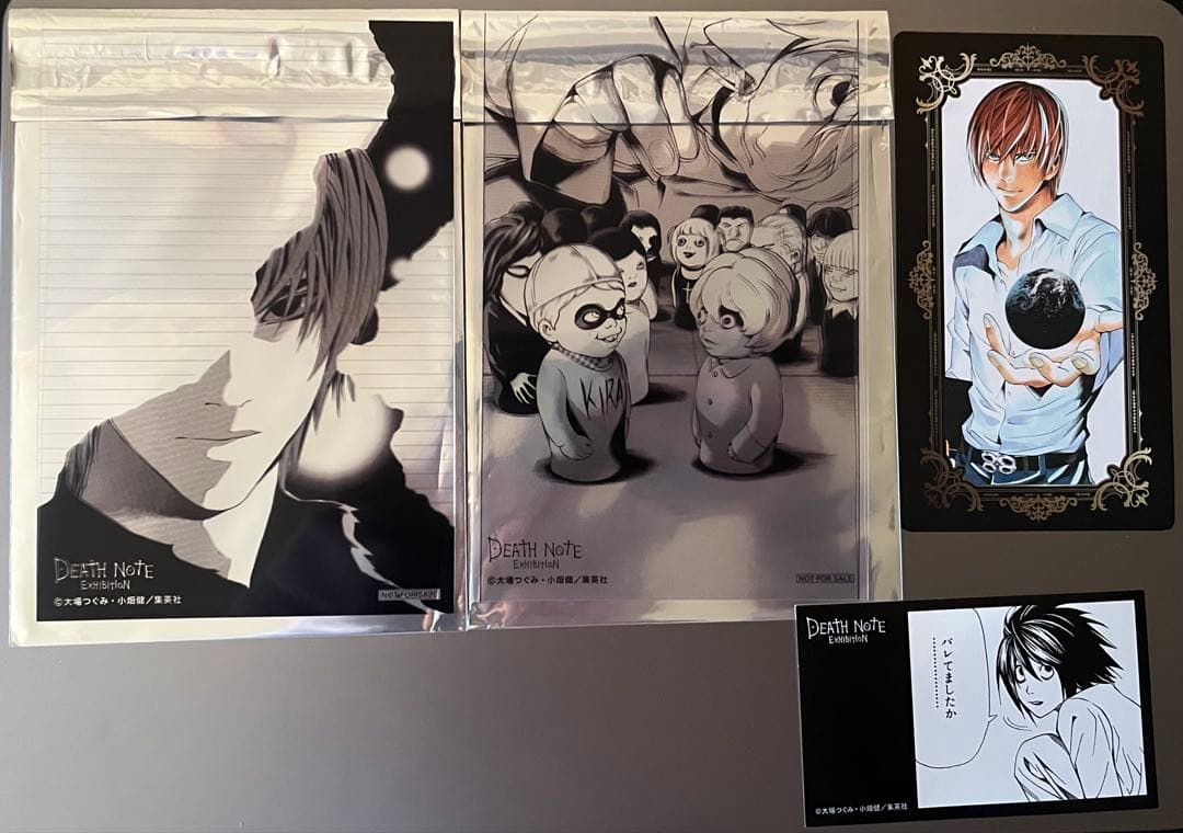 デスノート展 入場特典 夜神月 ニア クリアカード イラストカード L