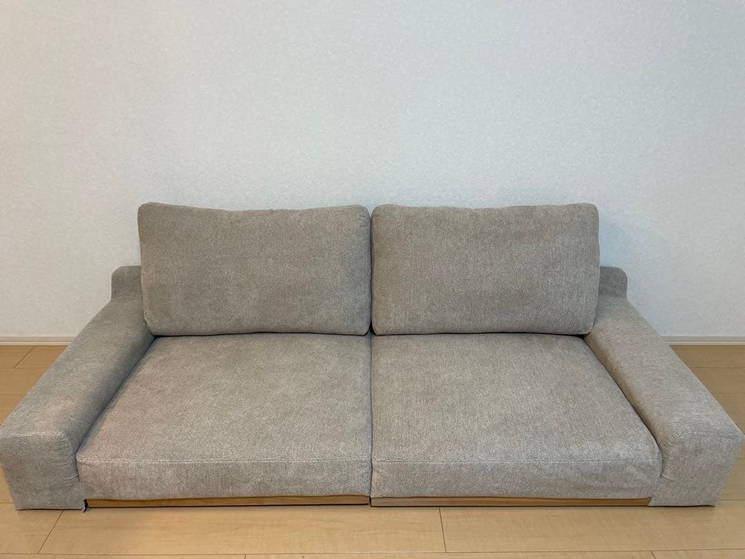 RASIK ローソファ 『Olson オルソン』170cm グレージュ①