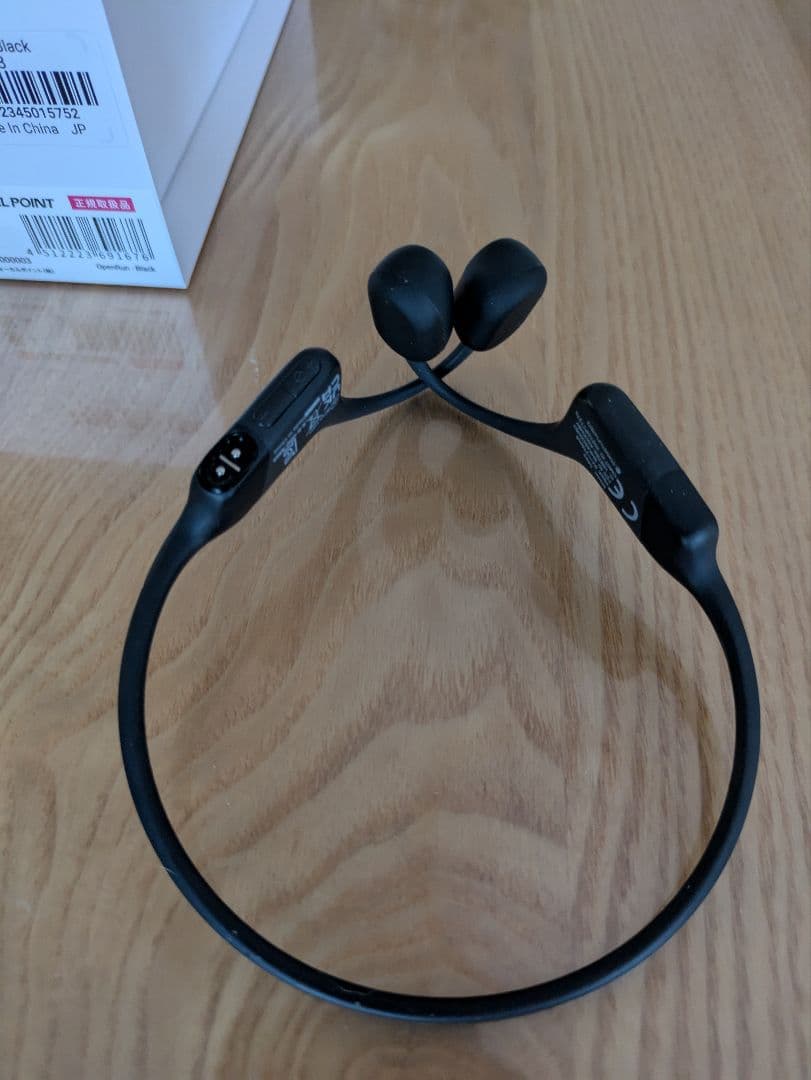 SHOKZ OpenRun Black 骨伝導イヤホン SHOKZ 骨伝導イヤホン OPENRUN