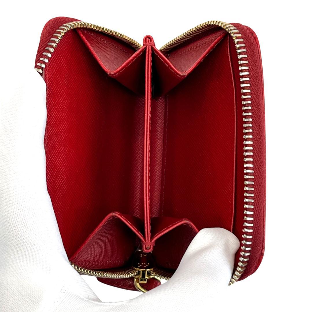 美品 PRADA プラダ ケース サフィアーノ 三角ロゴ 1M0268