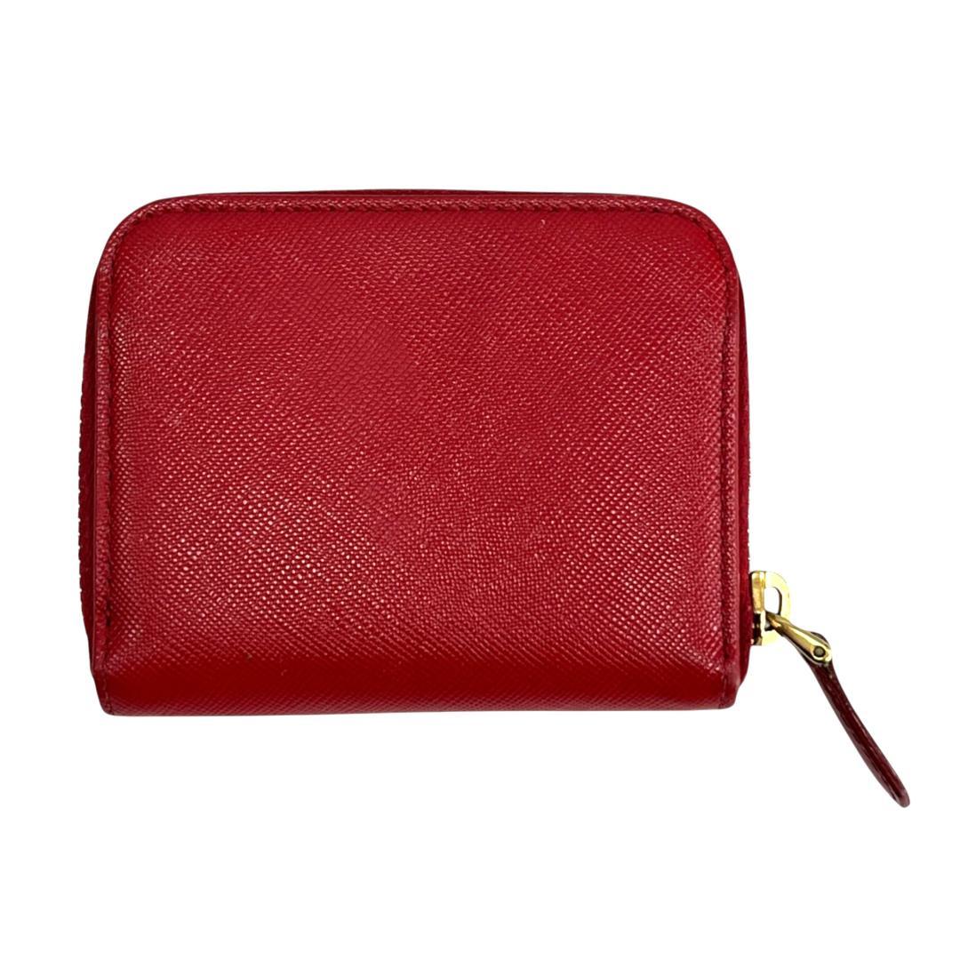 美品 PRADA プラダ ケース サフィアーノ 三角ロゴ 1M0268