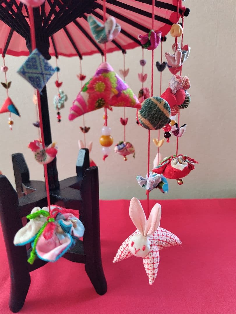 ①傘福'25＊縁起物＊正絹古布＊手づくり＊Urchin雑貨＊私のお雛様