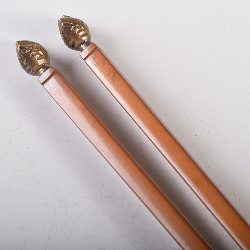 茶道具 釜師 高木治良兵衛作 南鐐鳥頭飾 火箸 共箱 C R8572 - メルカリ