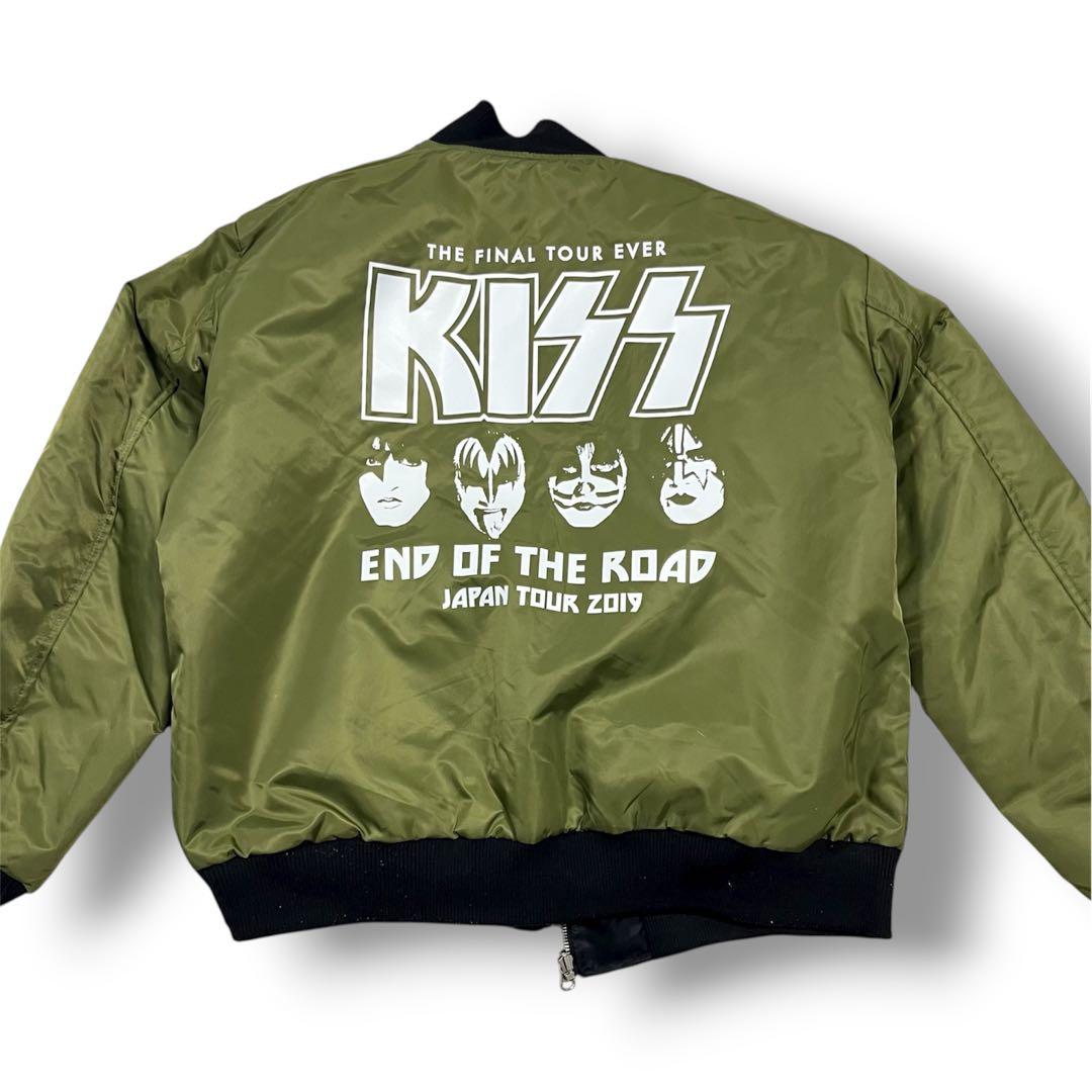 美品 KISS リバーシブルMA-1 2019ツアー限定 フライトジャケット秋冬