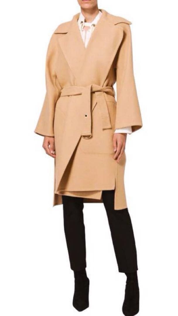 Chloe ロングコート ベージュ クロエ 34 大人可愛い ベルト イタリア製