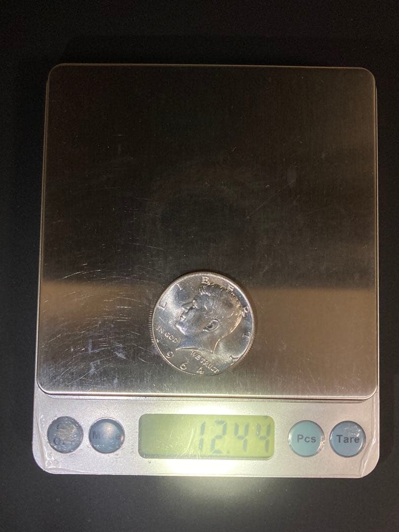 アメリカ】ケネディハーフダラー銀貨3枚(1964年) - メルカリ