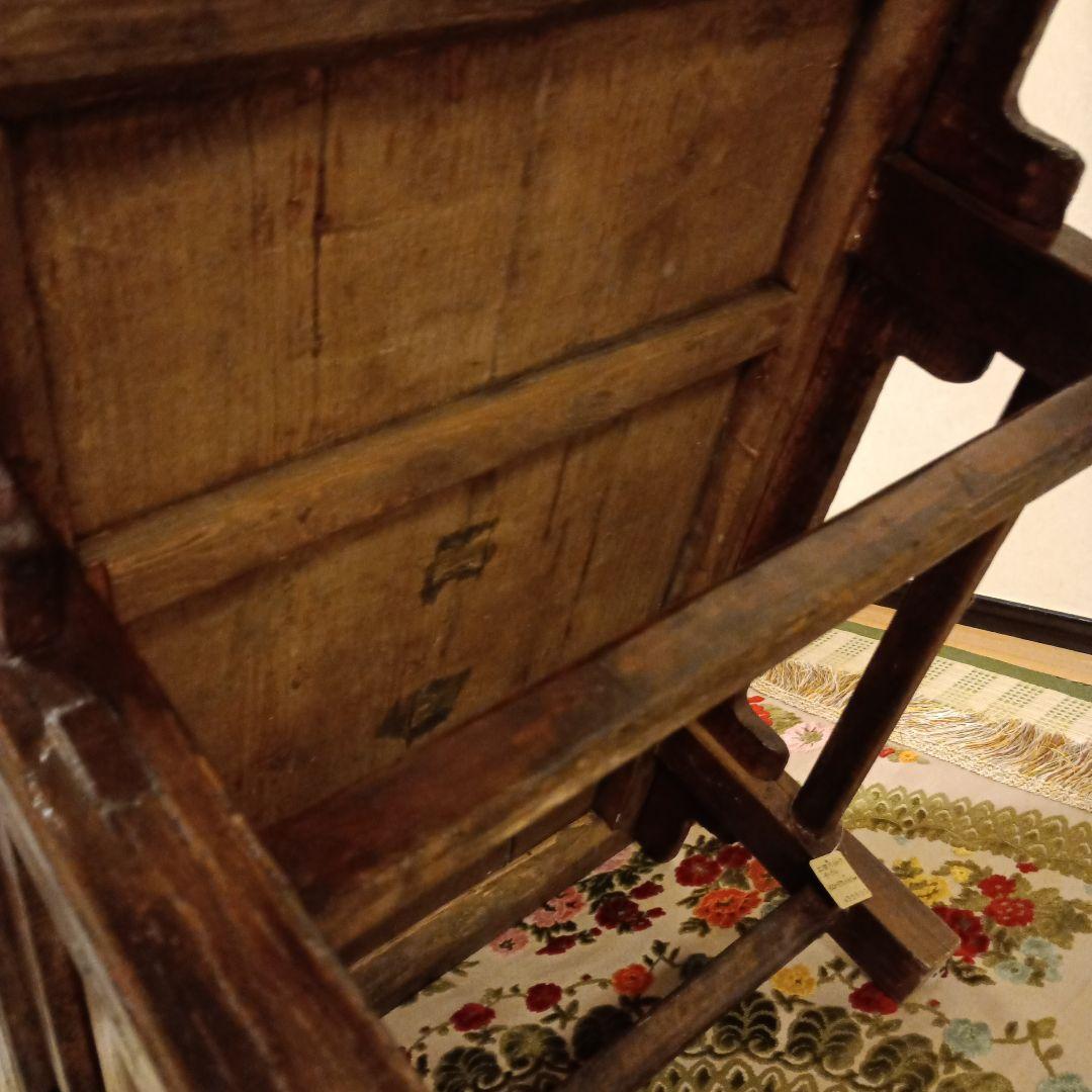 上海アンティークテーブル 木製座卓 ダークブラウン カリモクの木製座