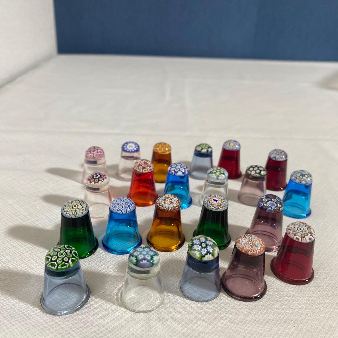 レア ヴィンテージ ケイスネス ミルフィオリ シンブル 19個の通販はau