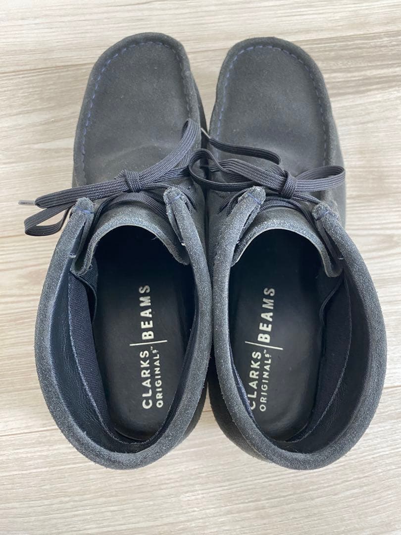 希少　美品　クラークス ビームス別注 ワラビーブーツ ネイビー 26.5