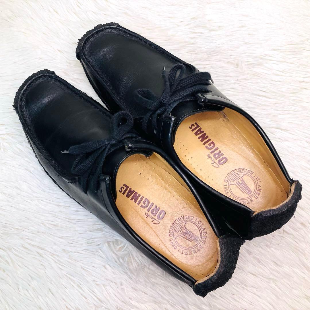 【極美品】Clarks 8.5クラークス ナタリー ブラック レザー 26.5