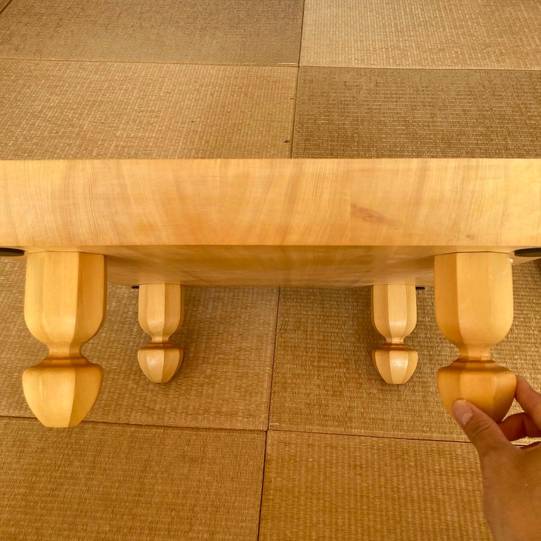 木製囲碁盤・碁石セット（黒白石付き）