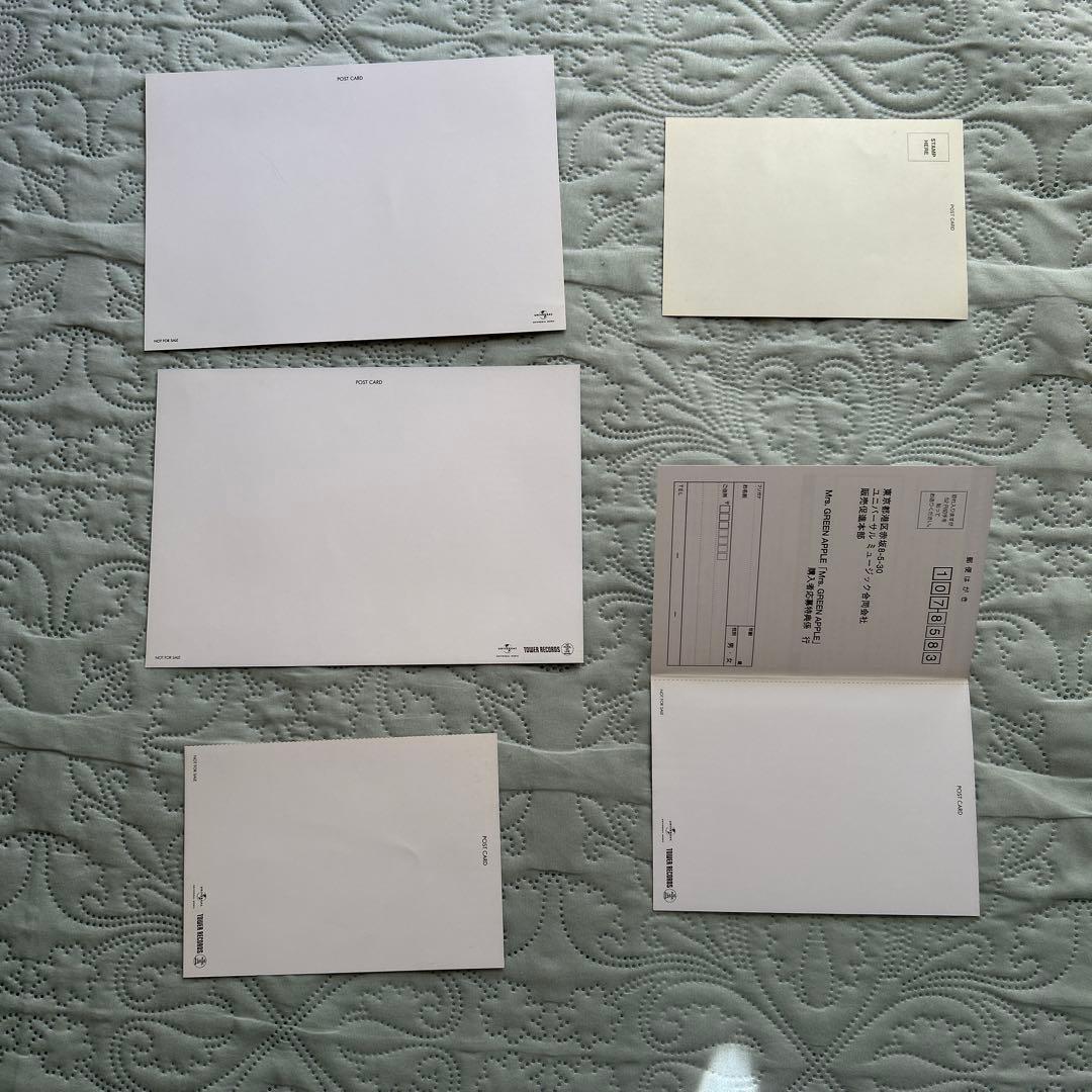 ミセスグリーンアップルクリアファイル　ポストカード　初期　ミセスグッズセット