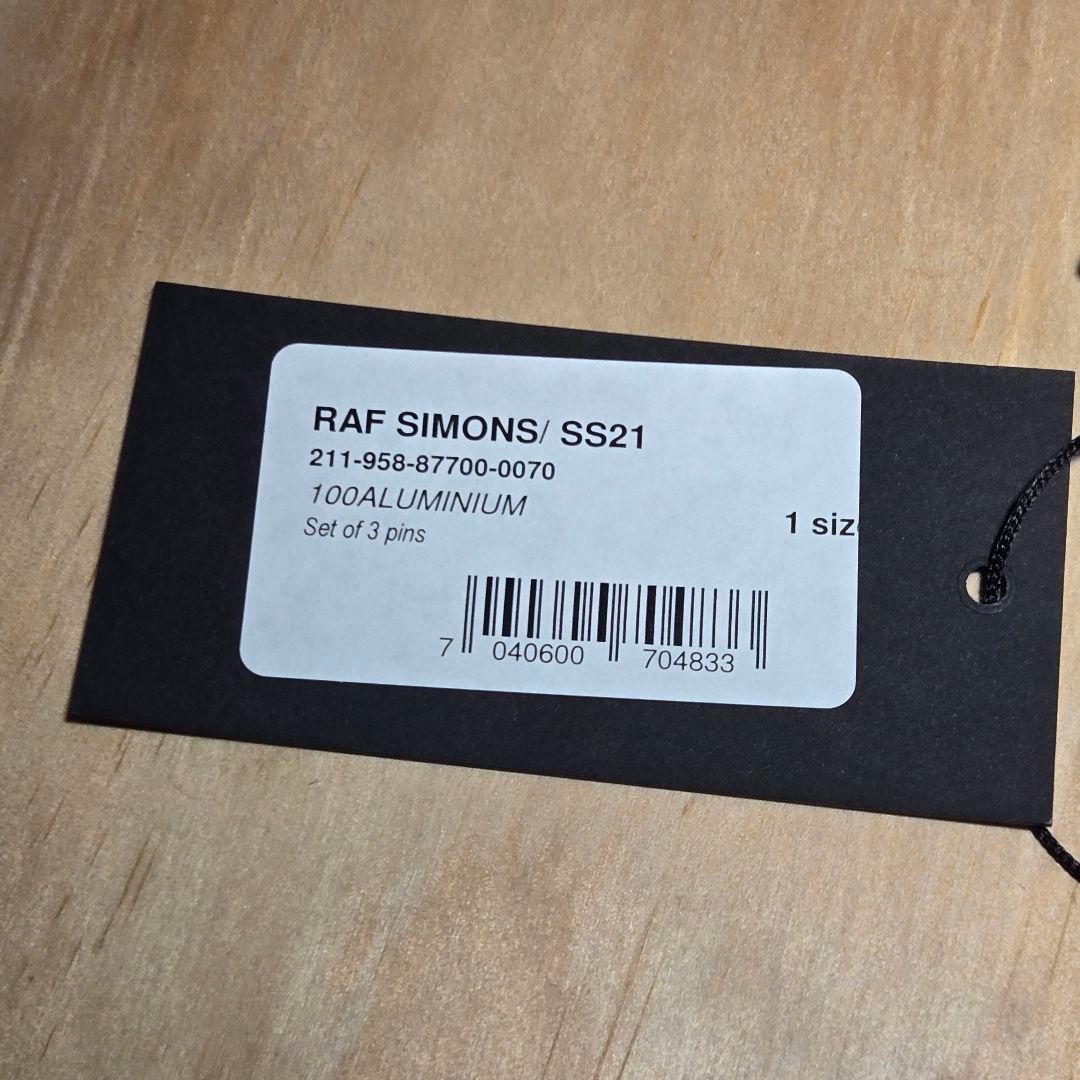 RAF SIMONS Set of 3 pins 缶バッジ ピンズ 21ss