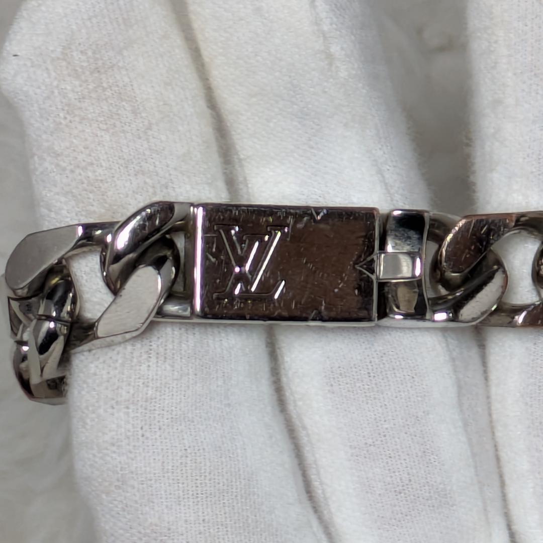 ルイヴィトン M62486　モノグラム チェーンブレスレット シルバー系