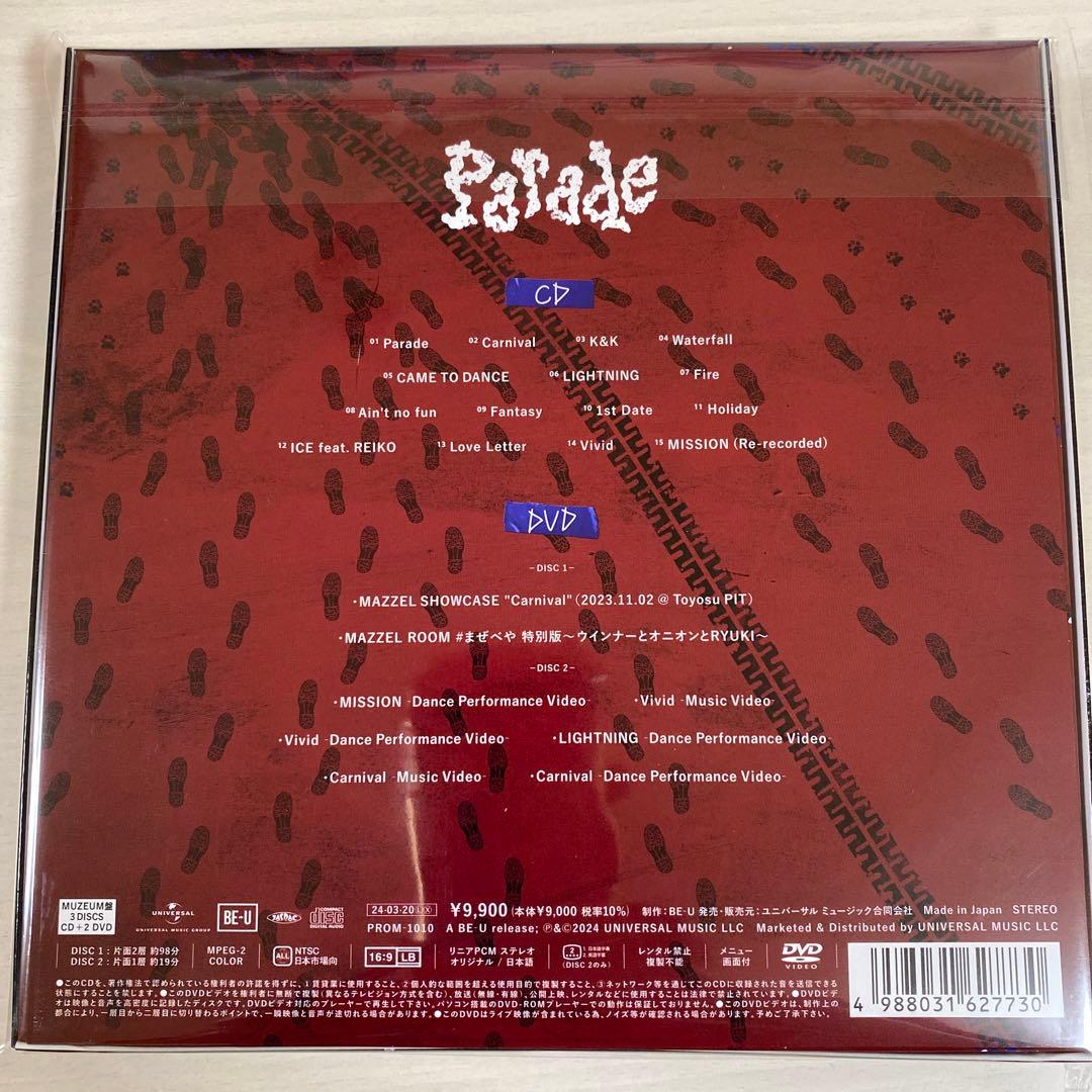 MAZZEL Parade MUZEUM盤（DVD） - メルカリ