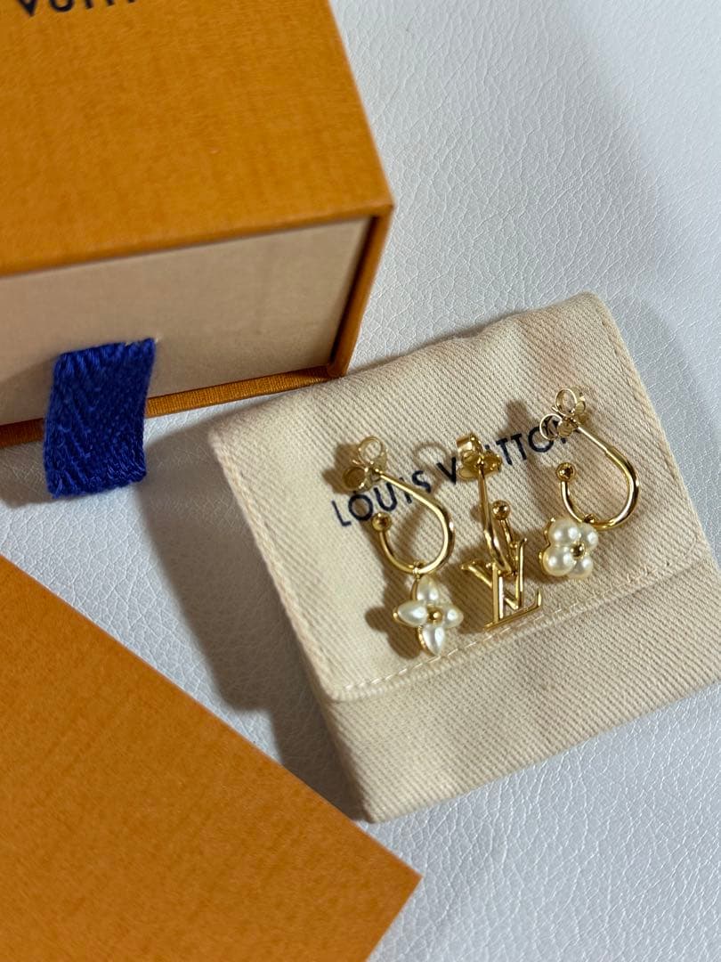 ピアス・LV フローラグラム セット3 新品 LOUIS VUITTON ピアス・LV