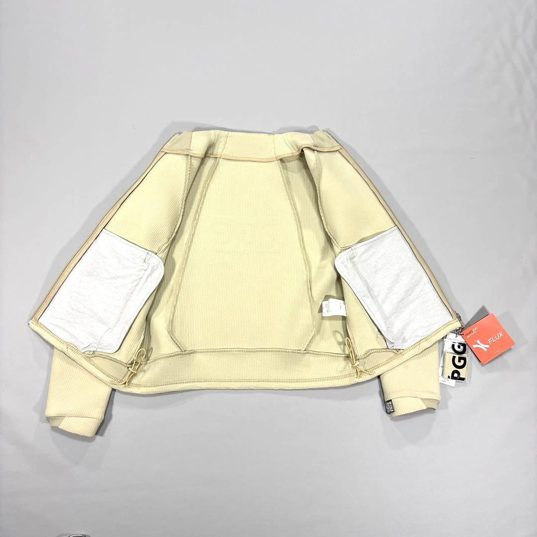 未使用❗️PGG モックネック　ブルゾン　ダブルジップ　ベージュ系　1/M