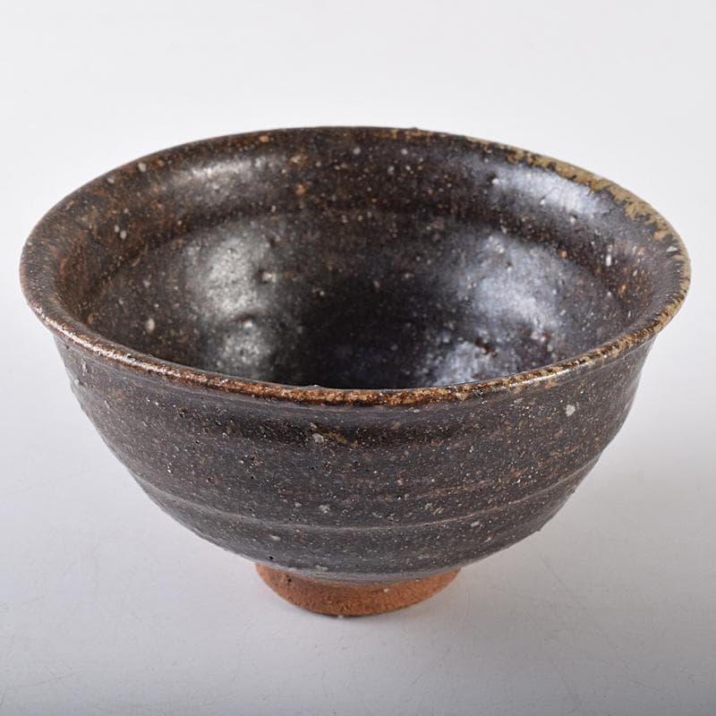 加藤唐九郎 一無斎（一ム斎） 蕎麦釉 茶碗 銘有明 清水公