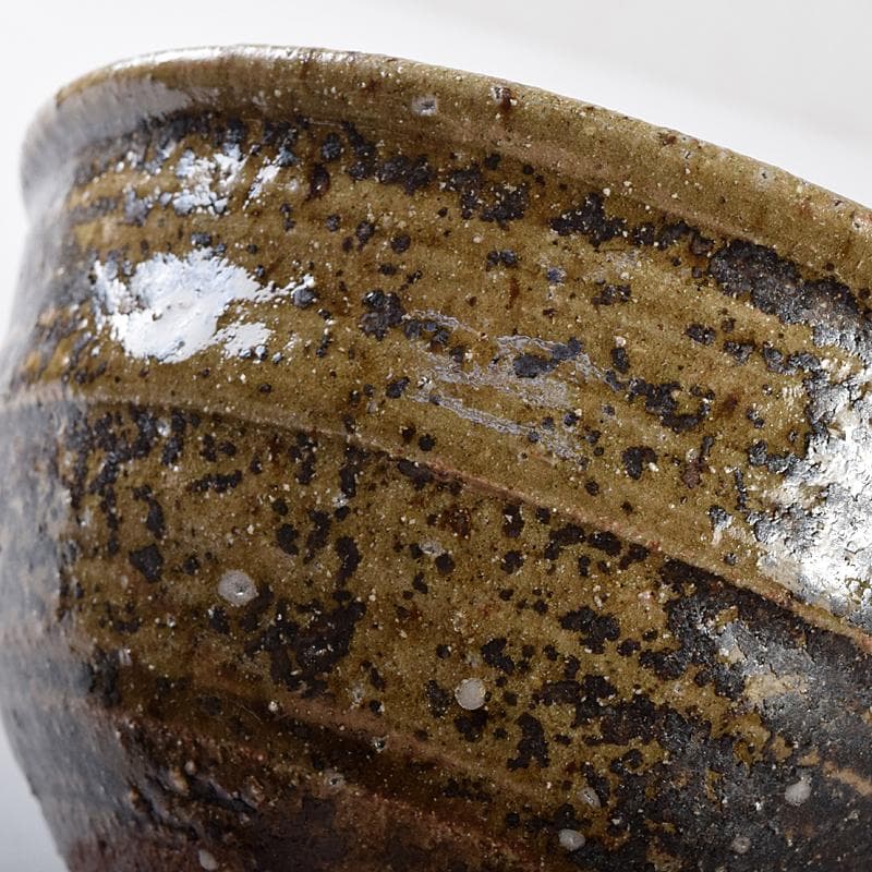 加藤唐九郎 一無斎（一ム斎） 蕎麦釉 茶碗 銘有明 清水公