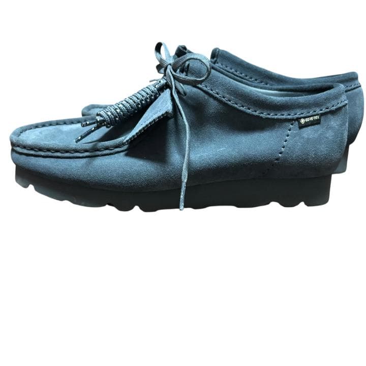 【極美品】Clarks クラークス ワラビー ゴアテックス ブルーグレー GTX
