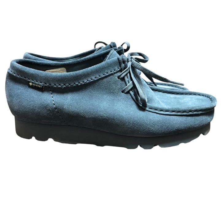 【極美品】Clarks クラークス ワラビー ゴアテックス ブルーグレー GTX