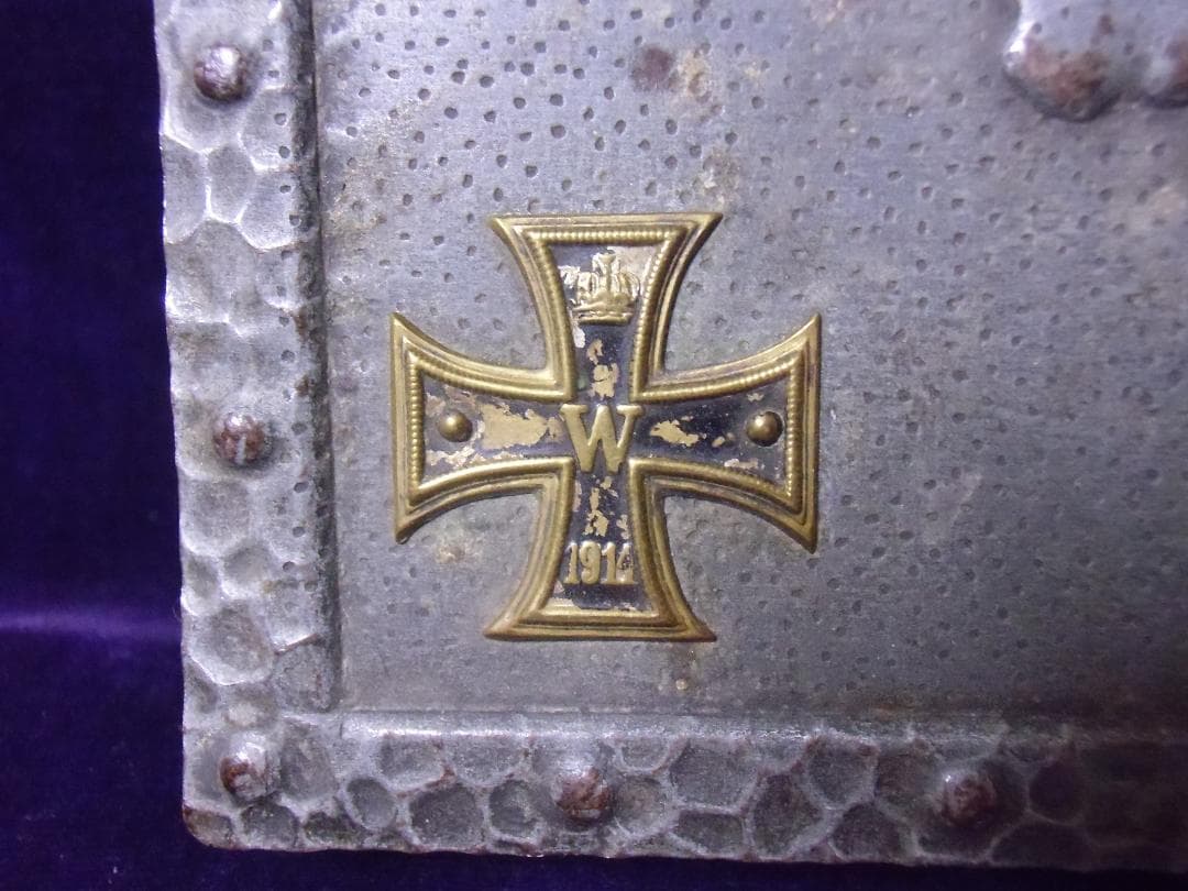 Ｗ帝政ドイツ軍/プロイセン王国＊鉄＆真鍮製＊シガレットケース（実物）