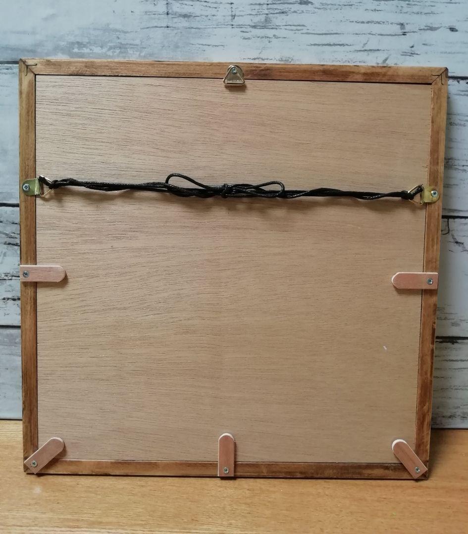 額縁ご確認ページ アンティークwax（山吹色）よりそい猫 にゃんこアタック