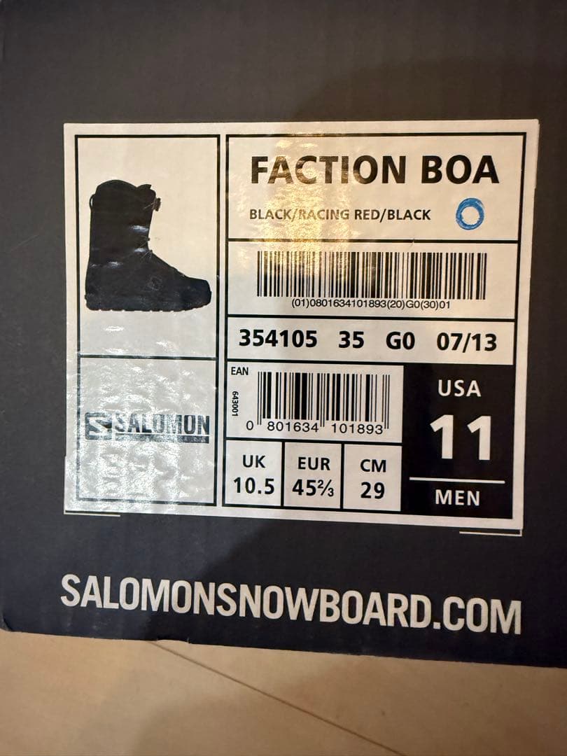 Salomon スノーボードブーツ ブラック　サイズ29センチ