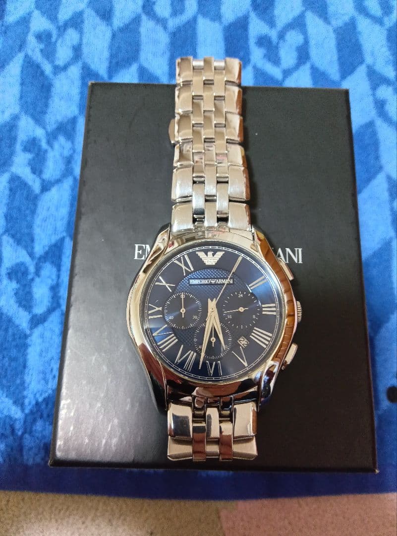 EMPORIO ARMANI AR−1787 【ブルークロノグラフ】