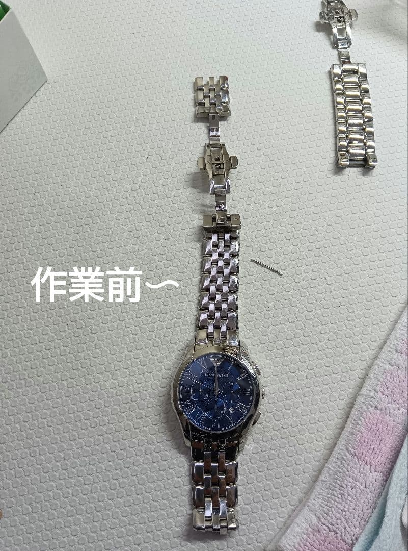 EMPORIO ARMANI AR−1787 【ブルークロノグラフ】