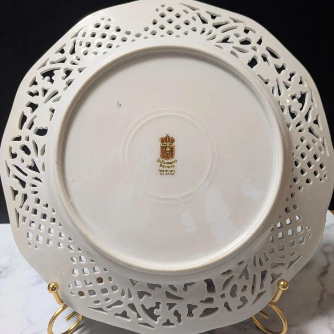 1級品 シューマン ババリア 26㎝ 金彩エッジ オープンワーク メッシュ