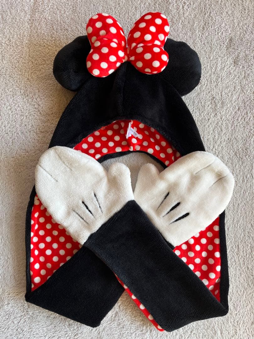 東京ディズニー ミニーちゃんマフラーキャップ ディズニーリゾート