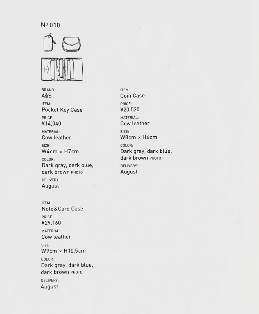 ARTS&SCIENCE Coin Case レザーケース